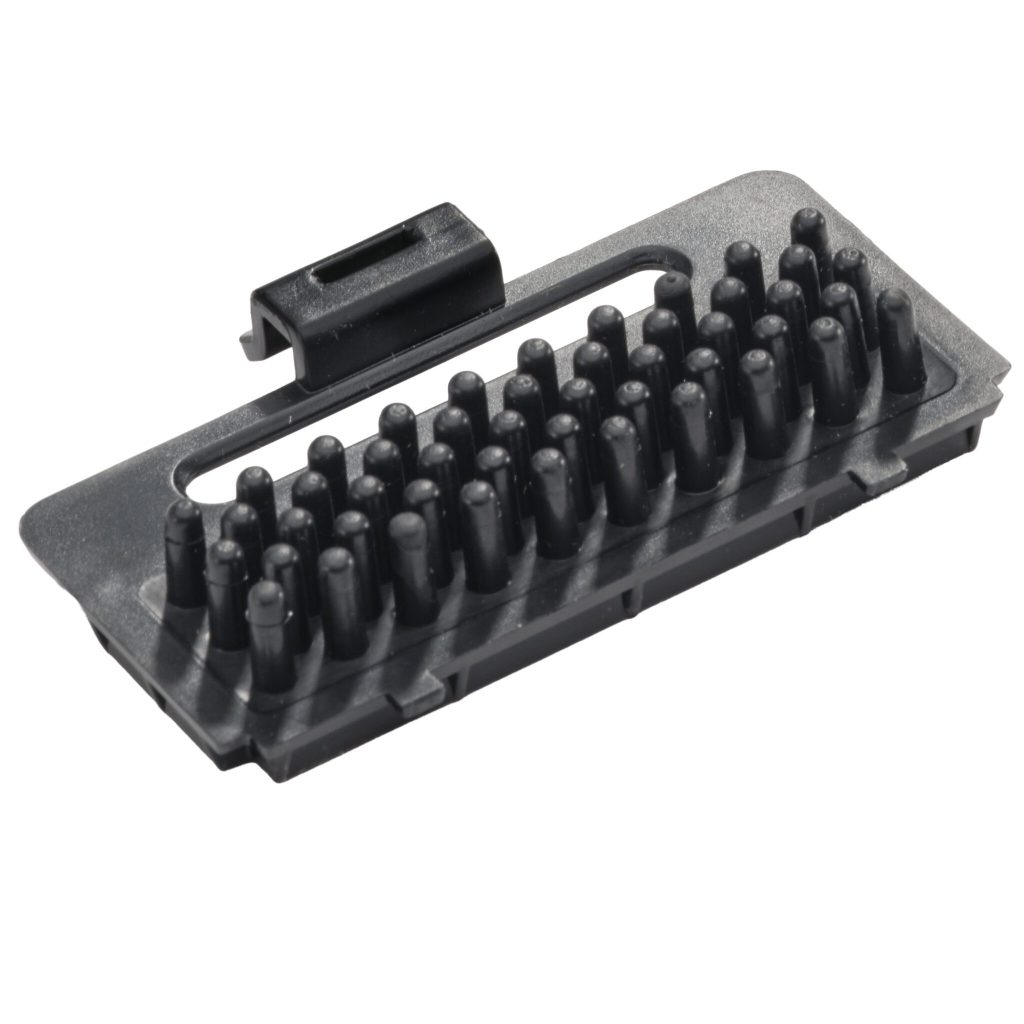 Halo hotspot rubber brush for hard surfaces
